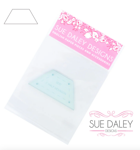 Half Hexagon Papers & Acrylic Templates - Special Order - Multiple Sizes