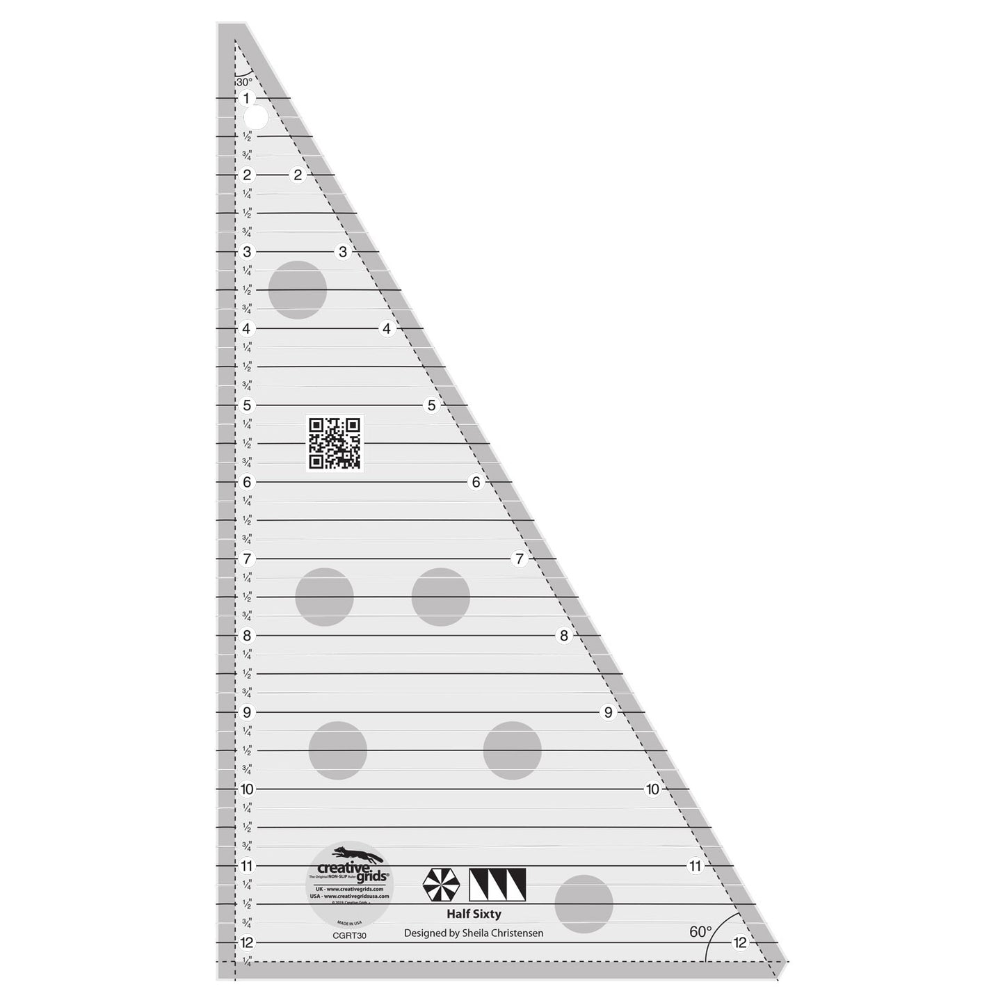 Half Sixty Triangle Ruler CGRT30