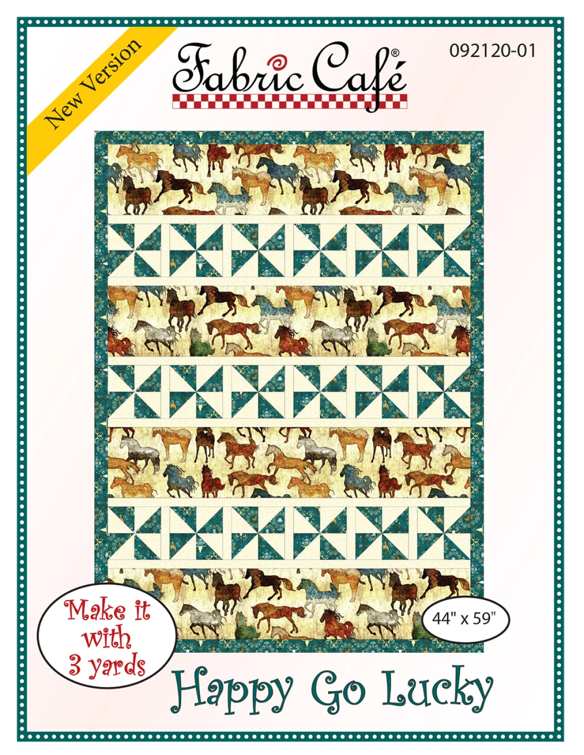 Happy Go Lucky Quilt Pattern by Fabric Cafe