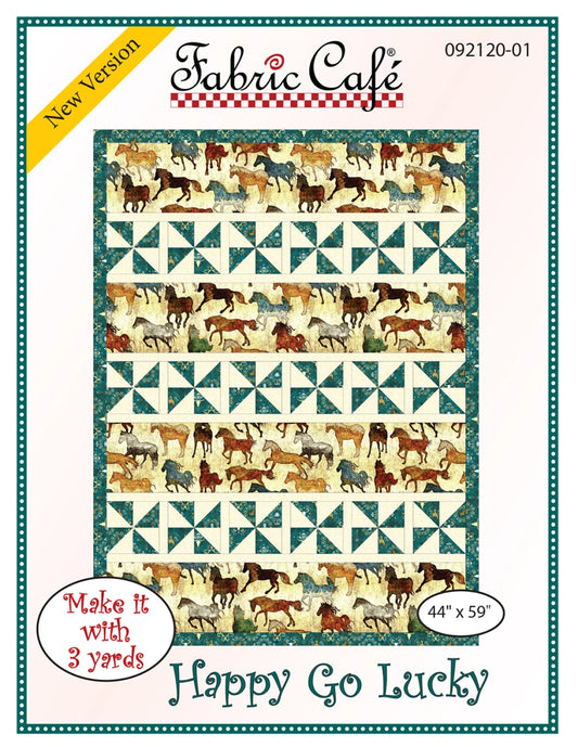 Happy Go Lucky Quilt Pattern by Fabric Cafe