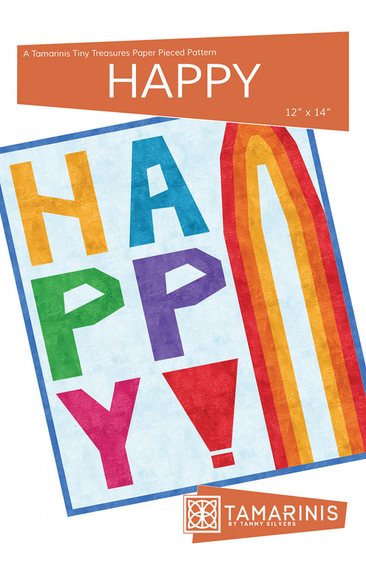 Happy Mini Quilt Quilt Pattern by Tamarinis