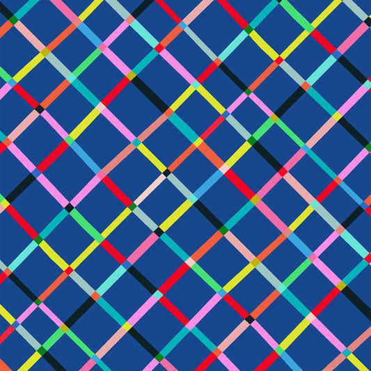 Happy Place by Annabel Wrigley - Crossing 55375D-10 Majorelle Blue