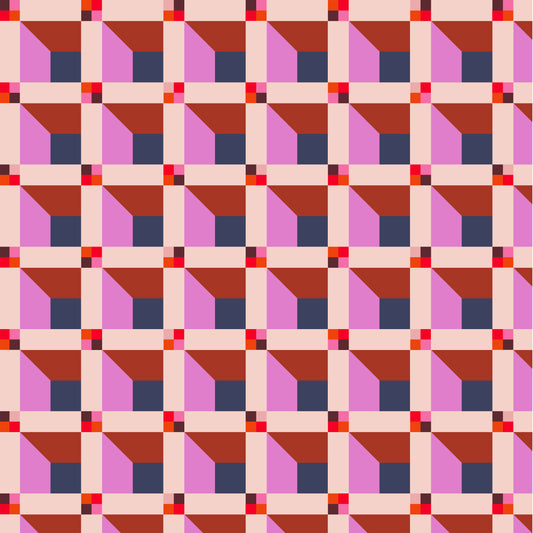 Happy Place by Annabel Wrigley - Window 55376D-9 Blush