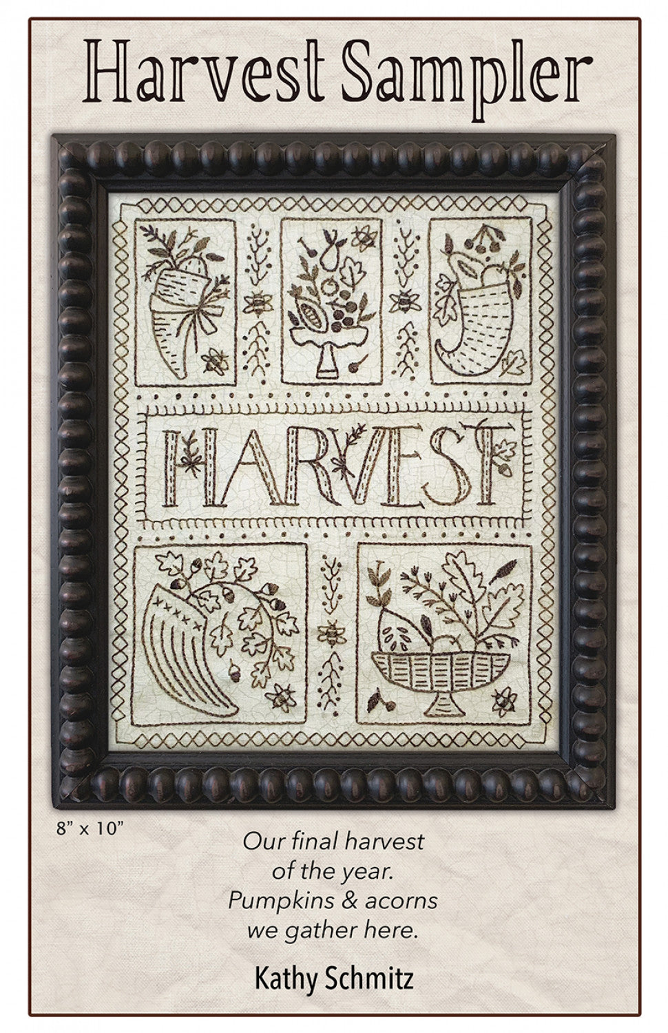 Harvest Sampler Embroidery Pattern by Kathy Schmitz