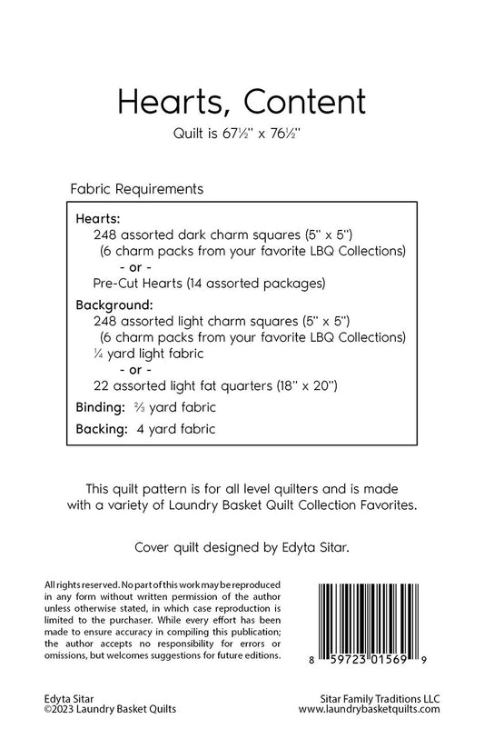 Hearts, Content # LBQ-1569-P - Special Order