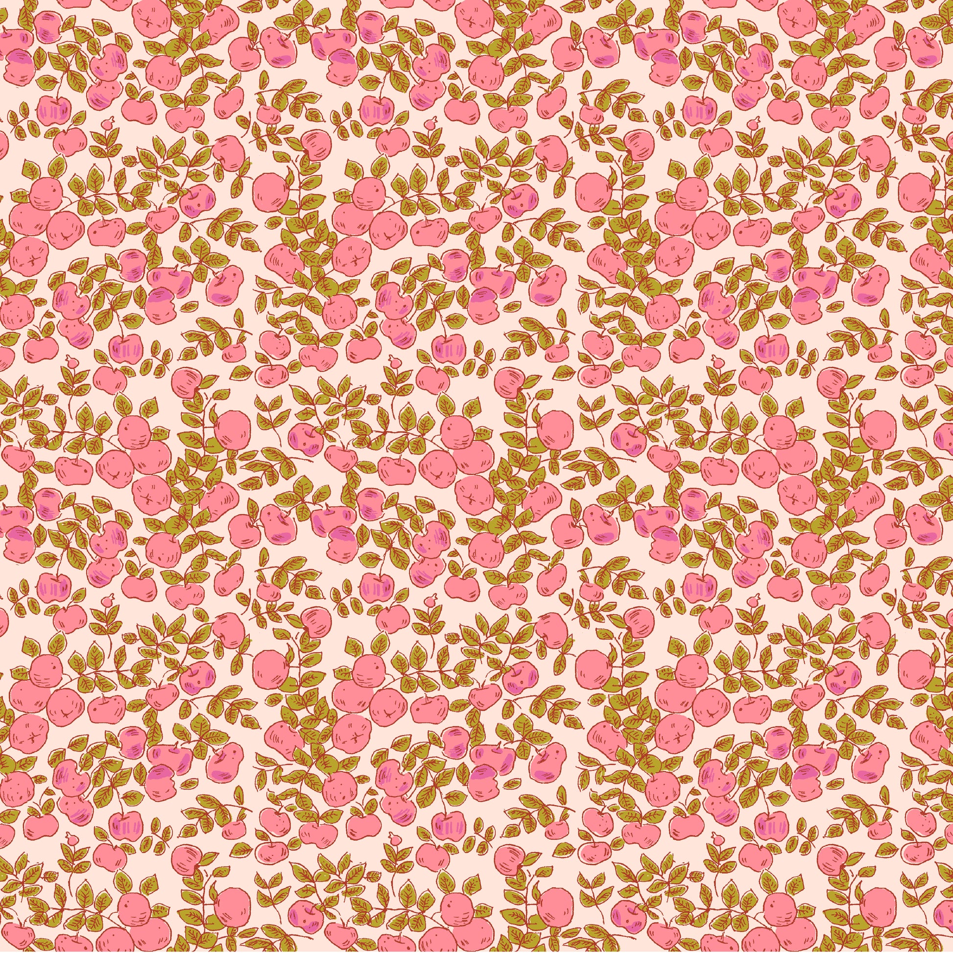 Heather Ross Favorites by Heather Ross - Apples 53849D-1 Blush