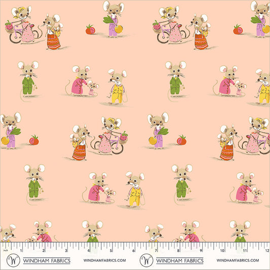 Heather Ross Favorites by Heather Ross - Country Mouse / City Mouse 50897D-2 Blush