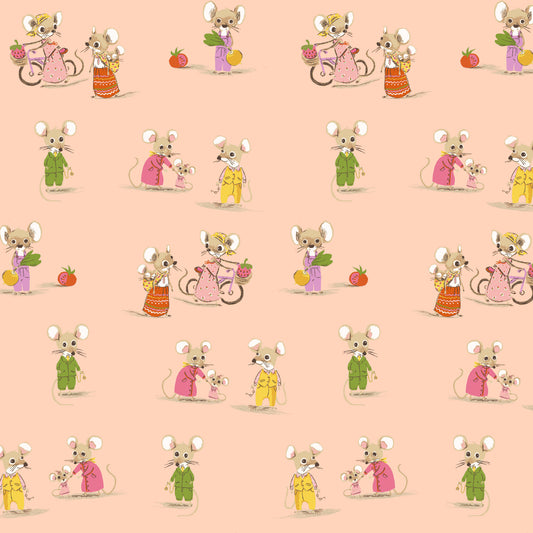 Heather Ross Favorites by Heather Ross - Country Mouse / City Mouse 50897D-2 Blush
