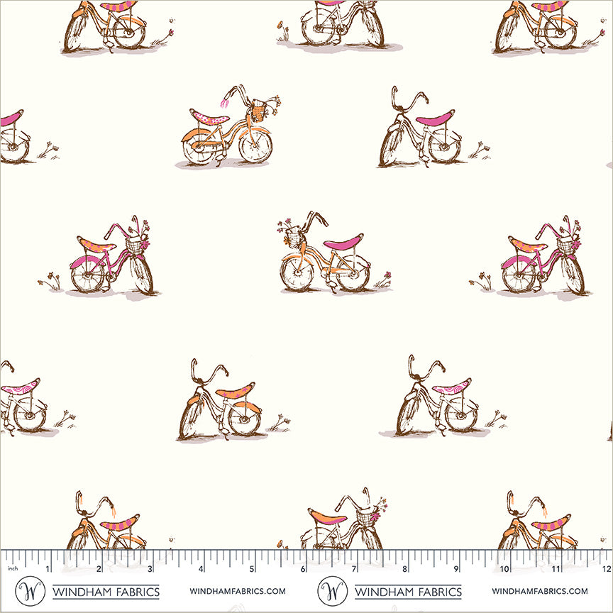 Heather Ross Favorites by Heather Ross - Dream Bike 54327D-3 White