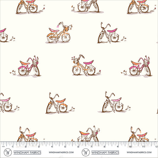 Heather Ross Favorites by Heather Ross - Dream Bike 54327D-3 White