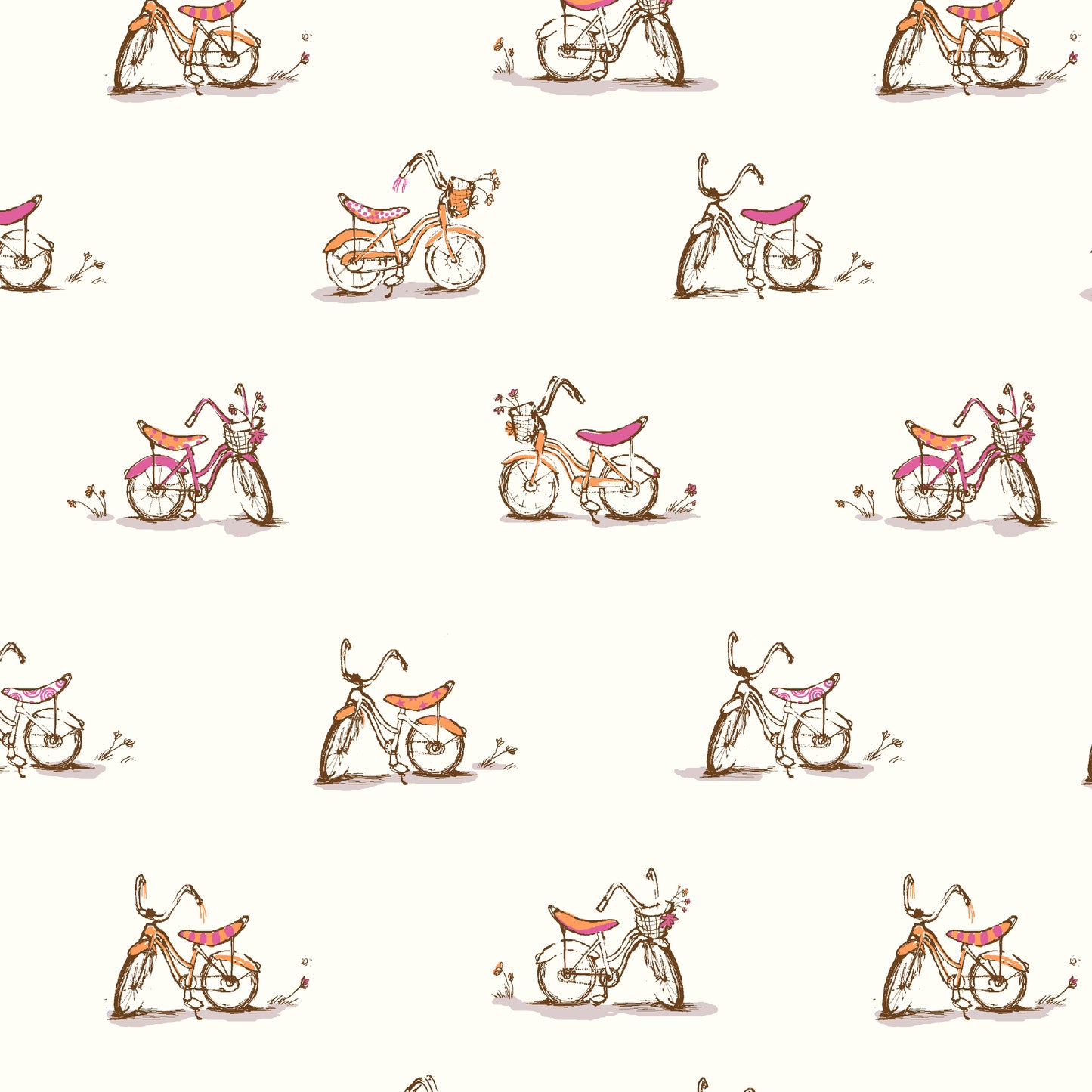 Heather Ross Favorites by Heather Ross - Dream Bike 54327D-3 White
