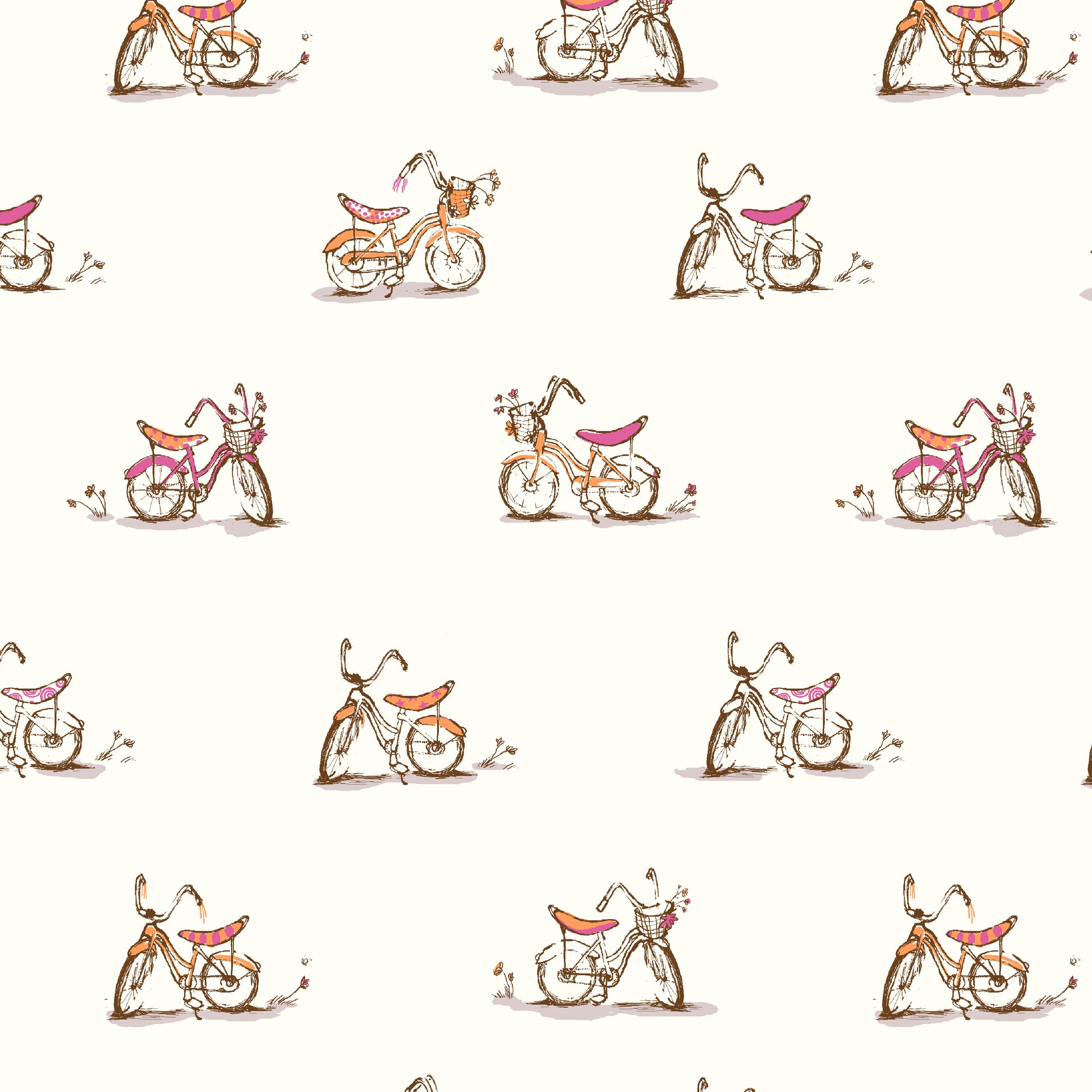 Heather Ross Favorites by Heather Ross - Dream Bike 54327D-3 White