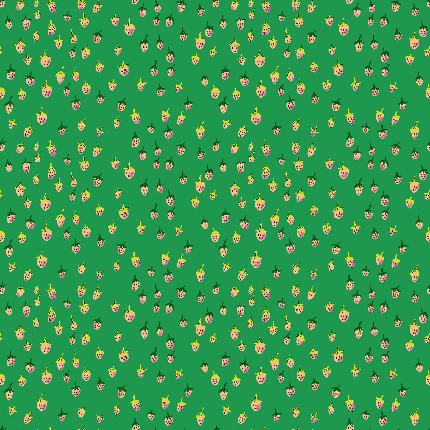 Heather Ross Favorites by Heather Ross - Field Strawberries 50899D-12 Jade