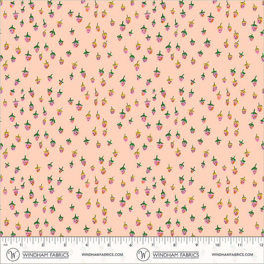 Heather Ross Favorites by Heather Ross - Field Strawberries 50899D-2 Blush