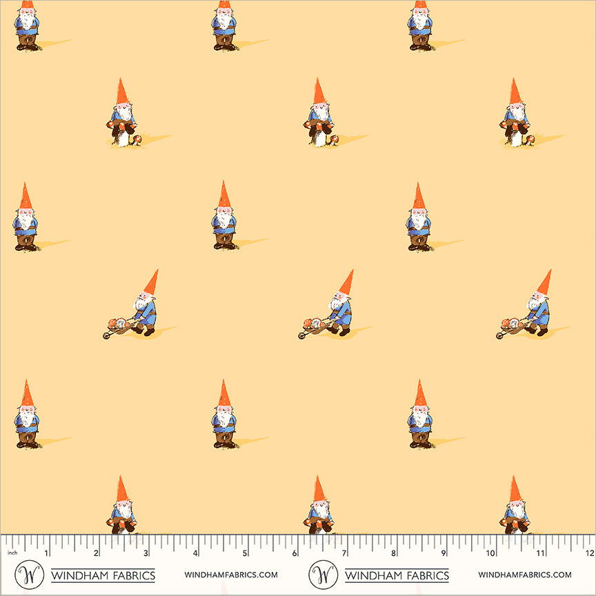 Heather Ross Favorites by Heather Ross - Gnomes 54324D-2 Yellow