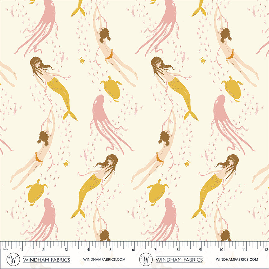 Heather Ross Favorites by Heather Ross - Underwater Sisters 40943D-11 Blush-Pink