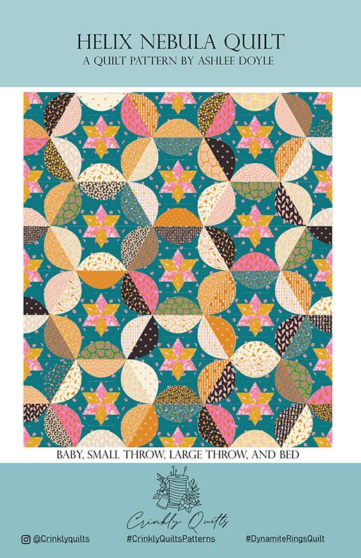 Helix Nebula Quilt Pattern by Crinkly Quilts