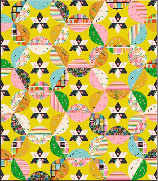 Helix Nebula Quilt Pattern by Crinkly Quilts