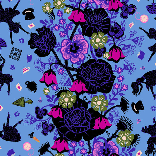Hello Alice by Sarah Watts : Rabbit Hole Lindley Blue RS2121 14
