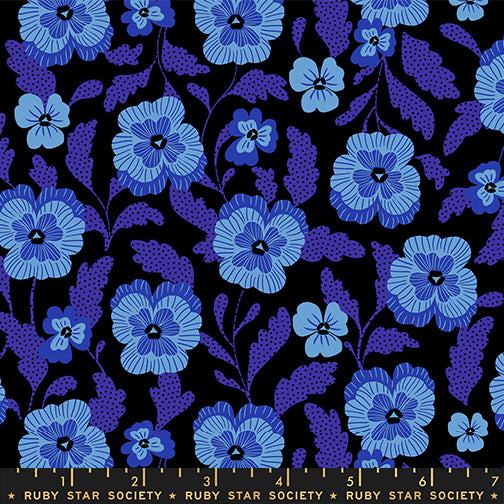 Hello Alice by Sarah Watts : Violets Black RS2126 16