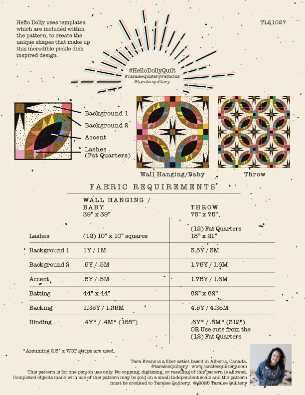 Hello Dolly Quilt Pattern by Taralee Quiltery