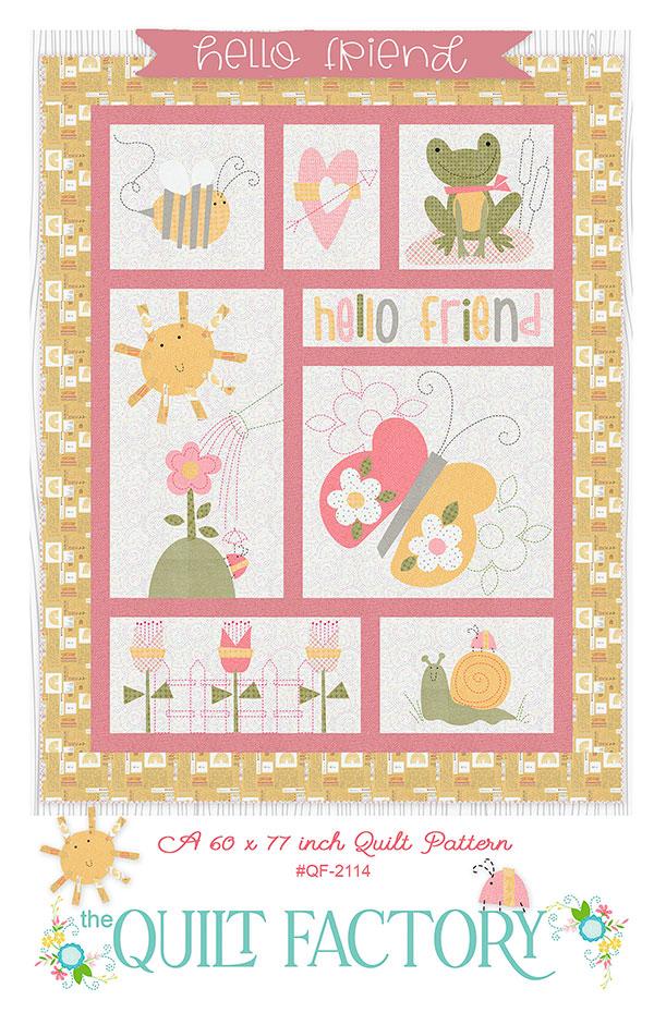Hello Friend Appliqué Quilt Pattern by The Quilt Factory