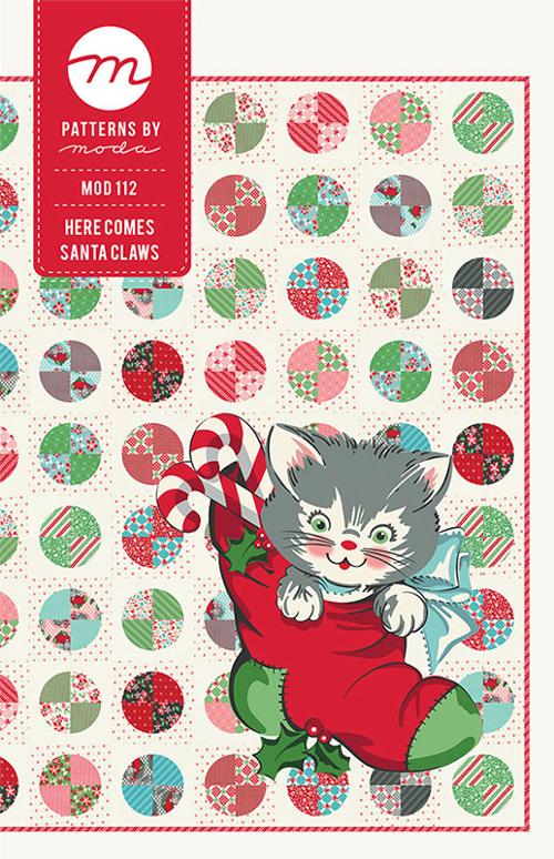 Here Comes Santa Claws Quilt Kit featuring Kitty Christmas