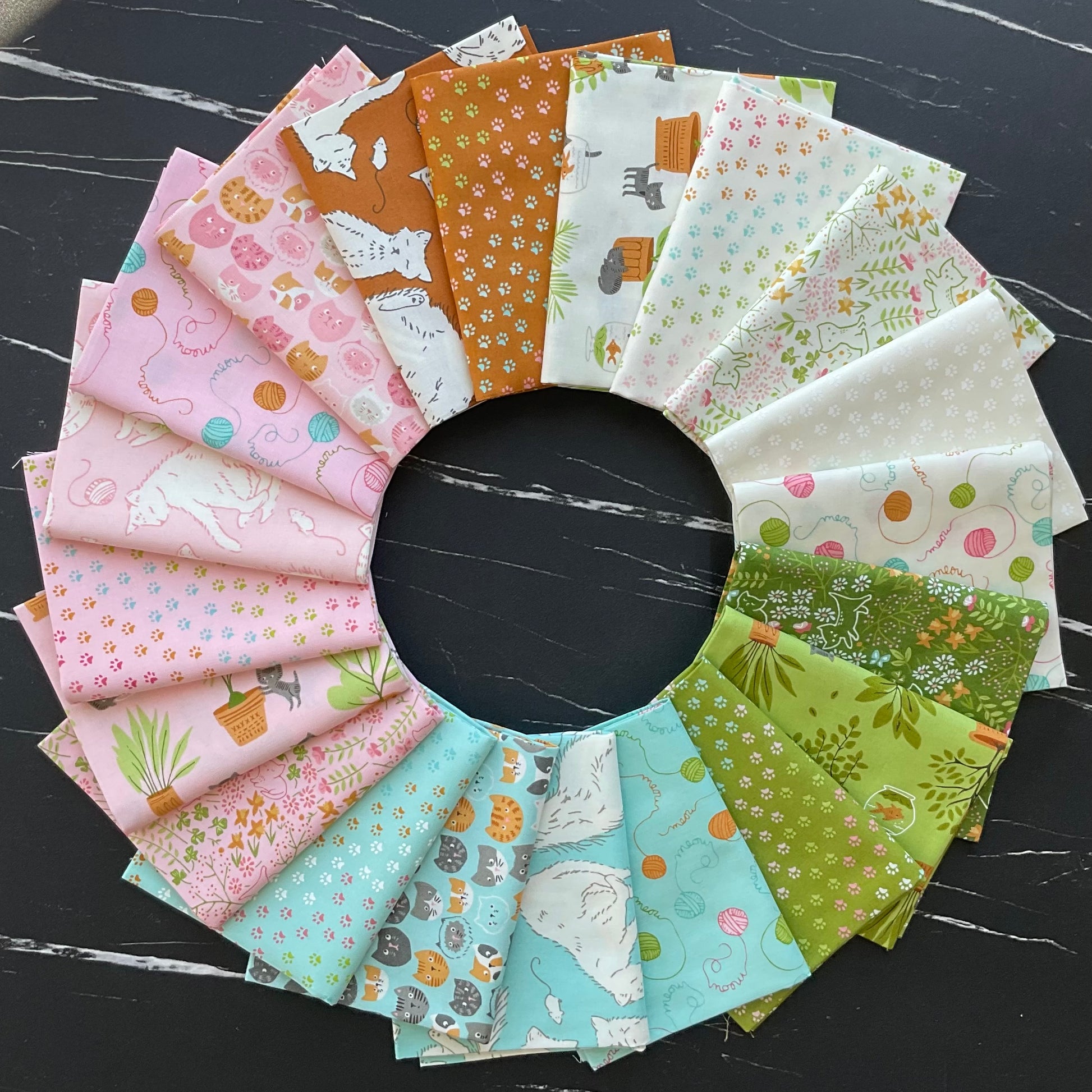 Here Kitty Kitty by Stacy Iest Hsu - Sleepy Time - Rust 20832 20