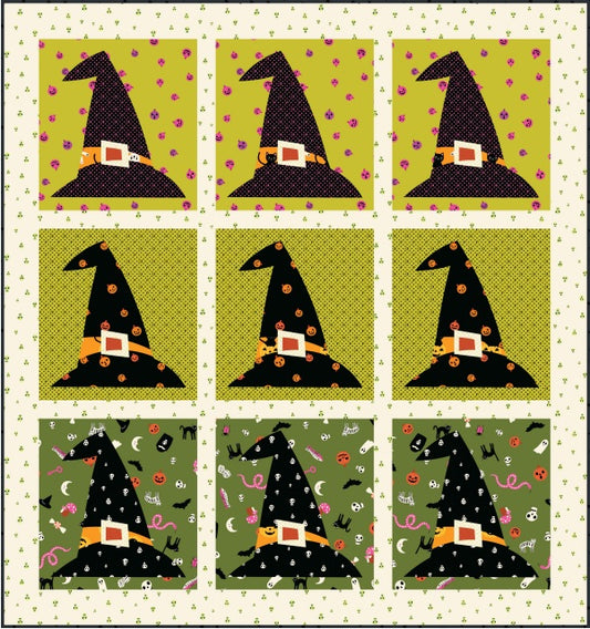 Hester's Hat Applique Quilt Pattern by Everyday Stitches