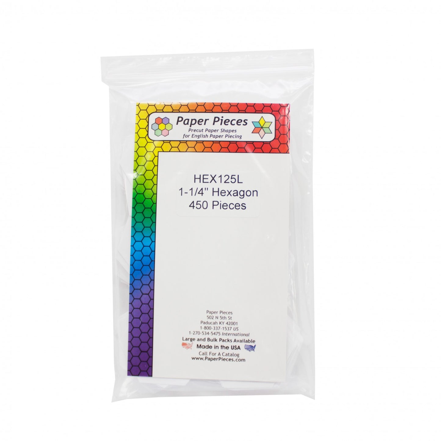 Hexagon Pack 1-1/4in 450pc # HEX125L - Special Order
