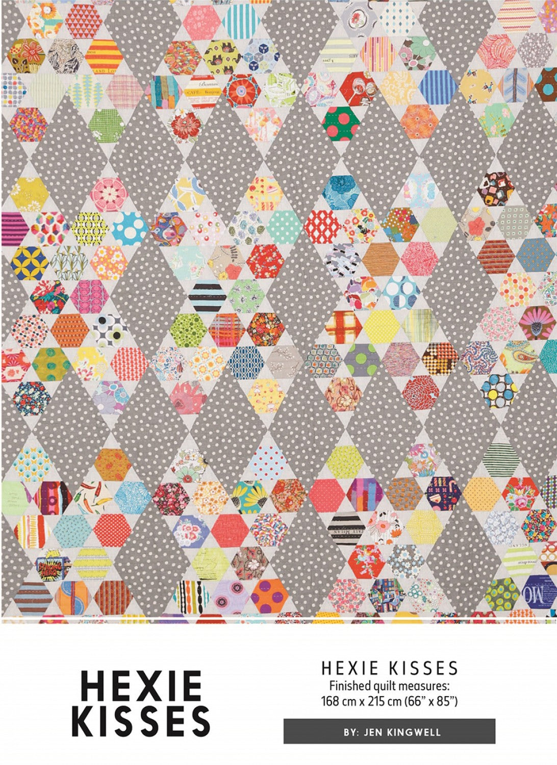 Hexie Kisses Pattern by Jen Kingwell Designs - Special Order