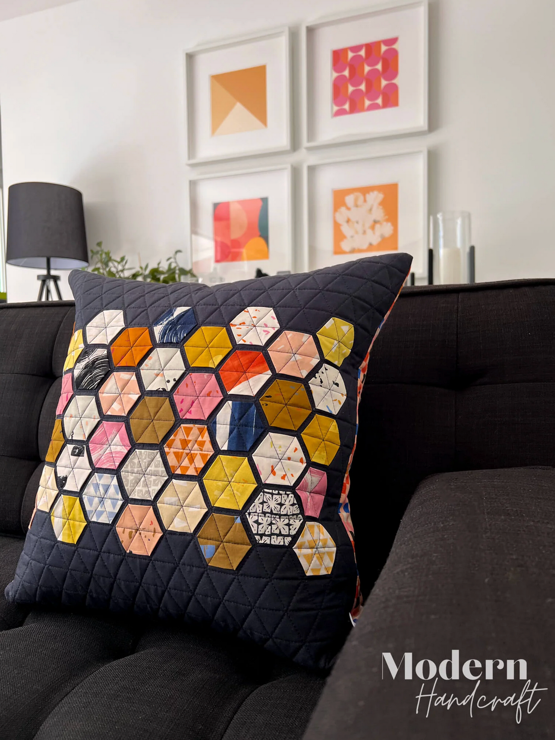 Hexie Pillow Pattern by Modern Handcraft
