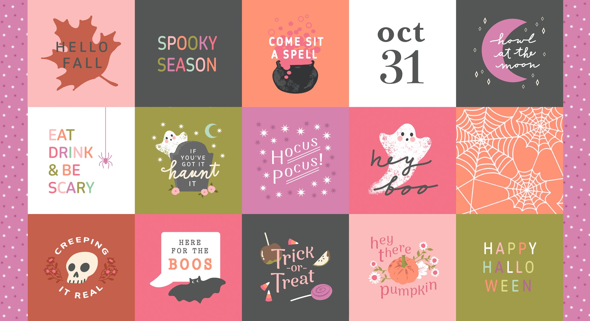 Hey Boo by Lella Boutique - Panel Multi 5216 11