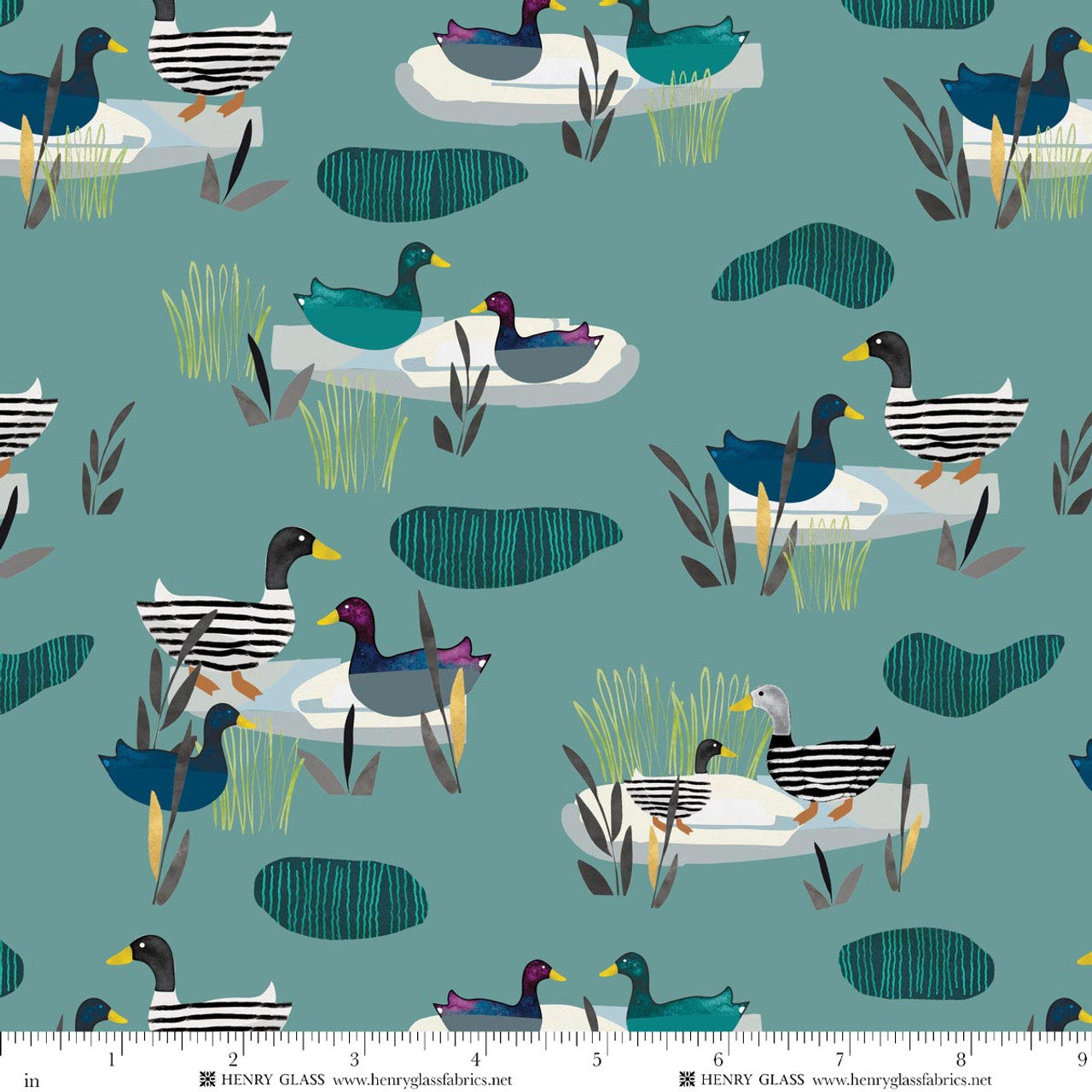 Highland Nature Walk by Alison Woodside - Cows 4593-67 Teal