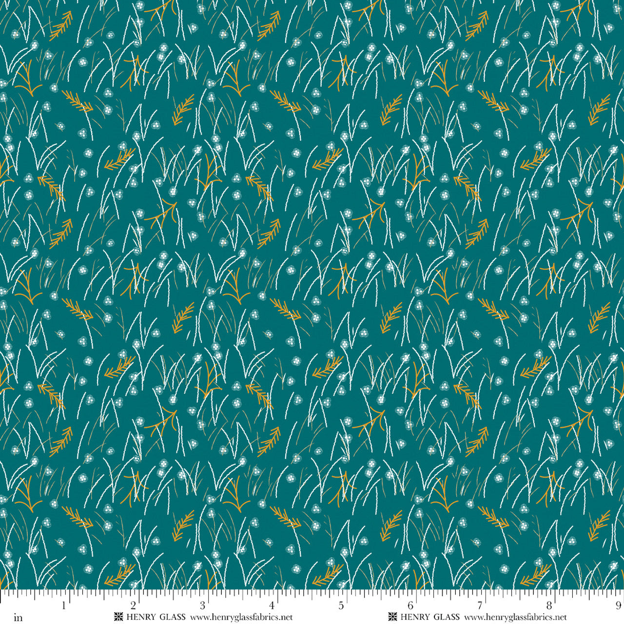 Highland Nature Walk by Alison Woodside - Field Grass 4595-67 Teal