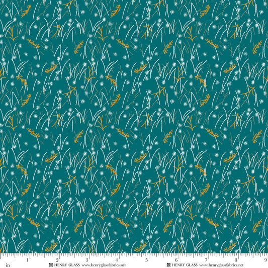 Highland Nature Walk by Alison Woodside - Field Grass 4595-67 Teal