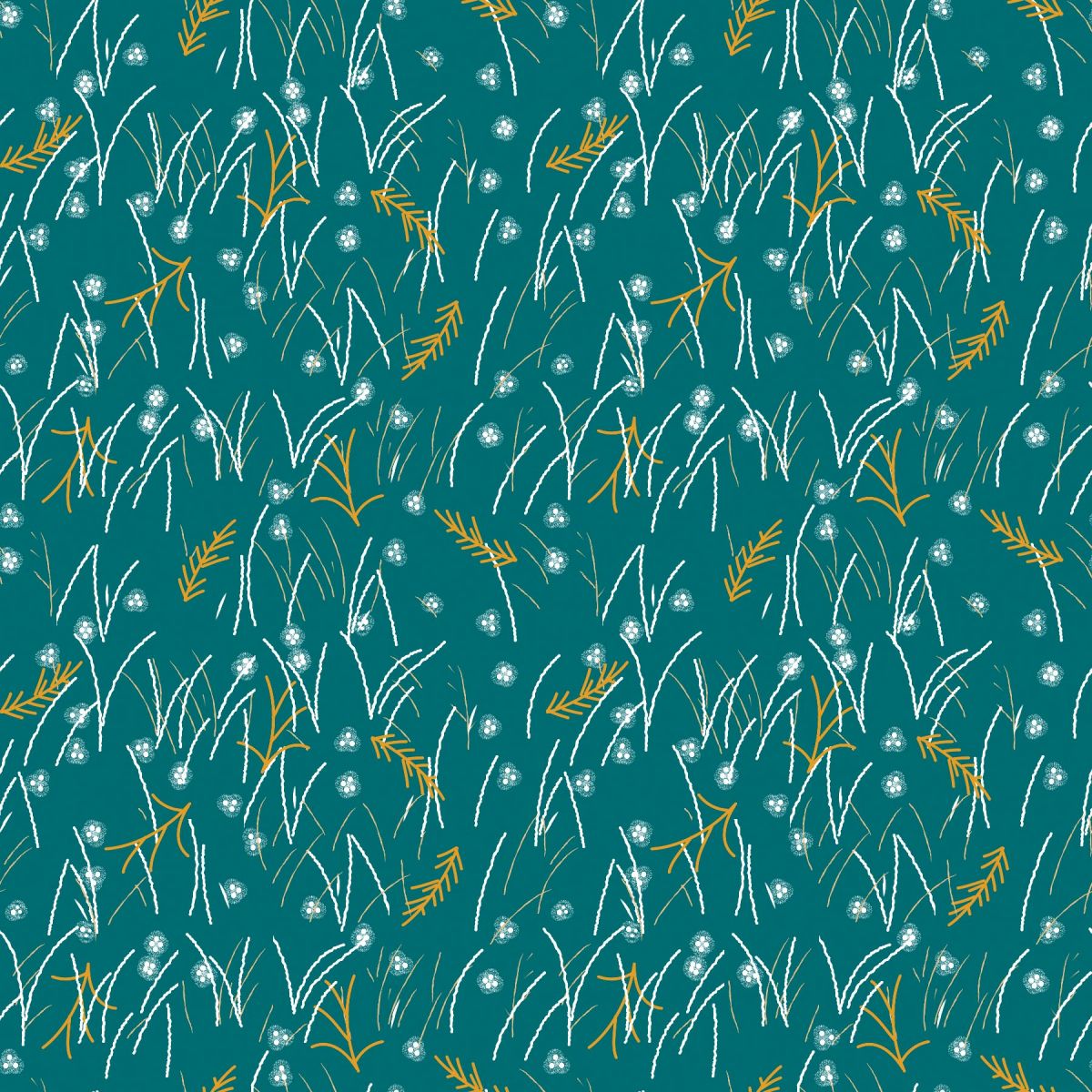 Highland Nature Walk by Alison Woodside - Field Grass 4595-67 Teal