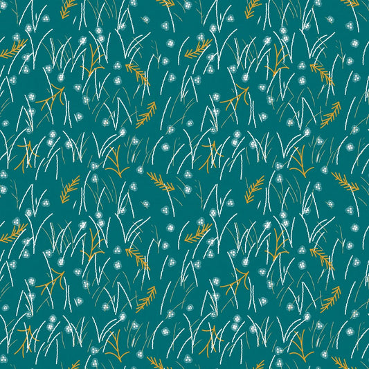 Highland Nature Walk by Alison Woodside - Field Grass 4595-67 Teal