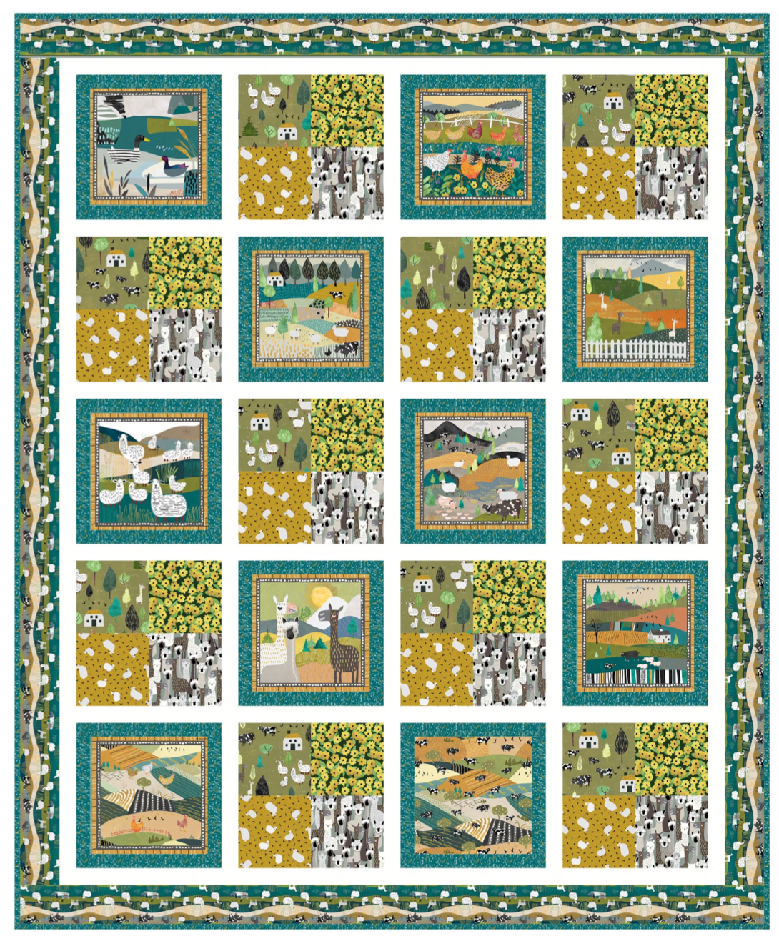 Highland Nature Walk by Alison Woodside - Patch of Heaven Quilt Kit