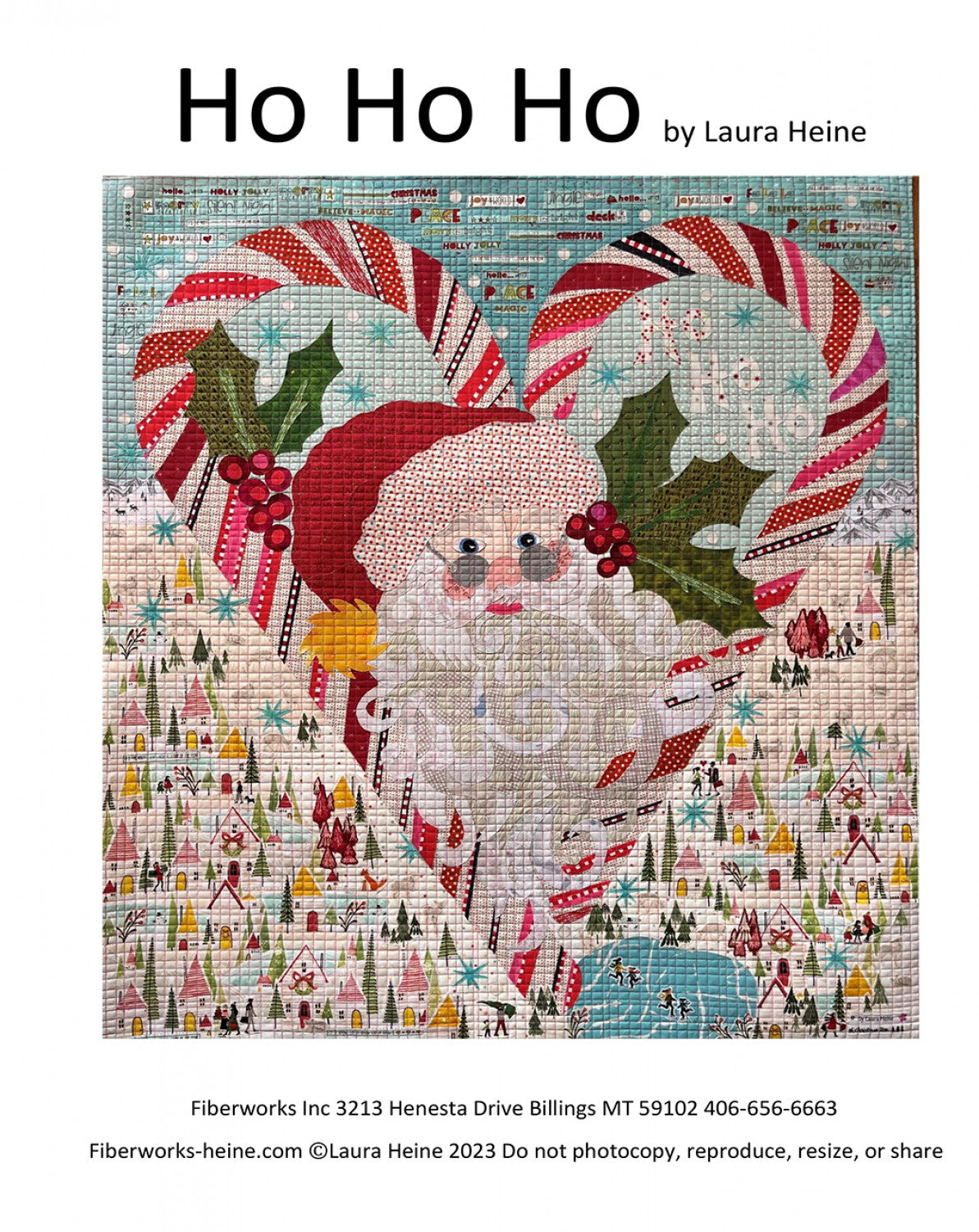 Ho Ho Ho Collage Pattern by Laura Heine