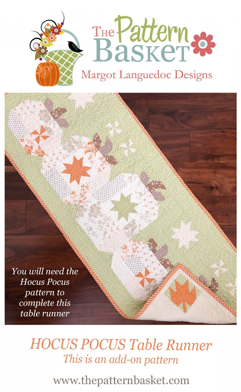 Hocus Pocus Table Runner Add-On Quilt Pattern by The Pattern Basket