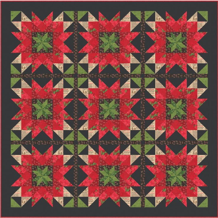 Holiday Cheer by Stacy Iest Hsu : Holiday Flora Quilt Kit