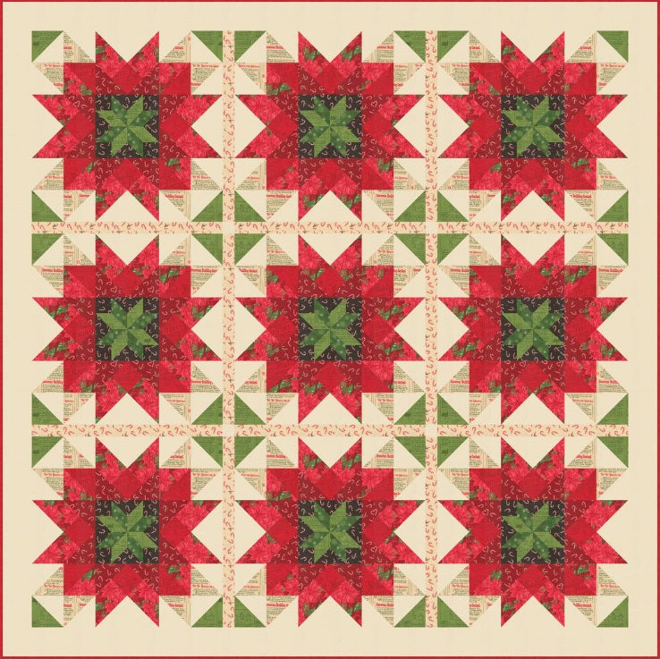 Holiday Cheer by Stacy Iest Hsu : Holiday Flora Quilt Kit