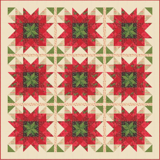 Holiday Cheer by Stacy Iest Hsu : Holiday Flora Quilt Kit