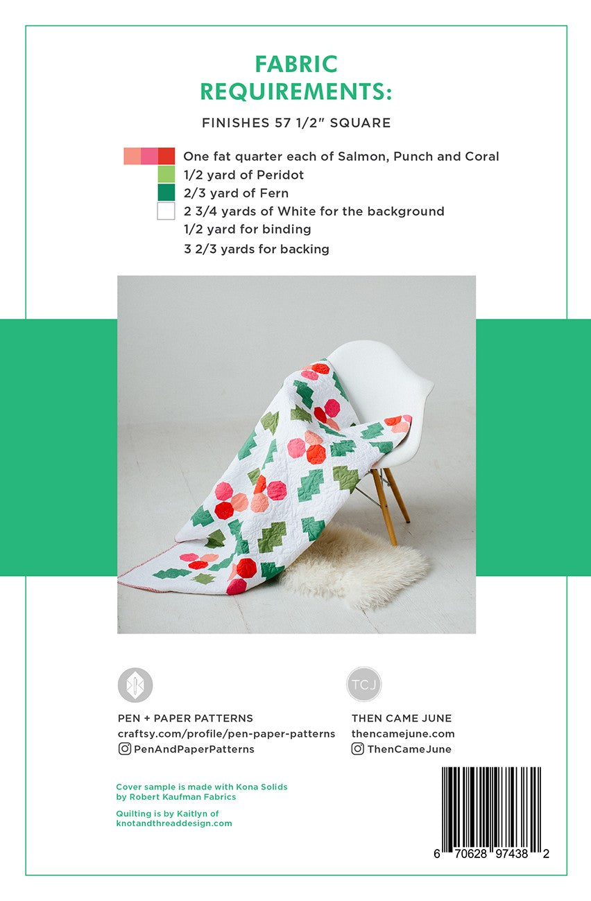 Holly Jolly Quilt Quilt Pattern by Then Came June