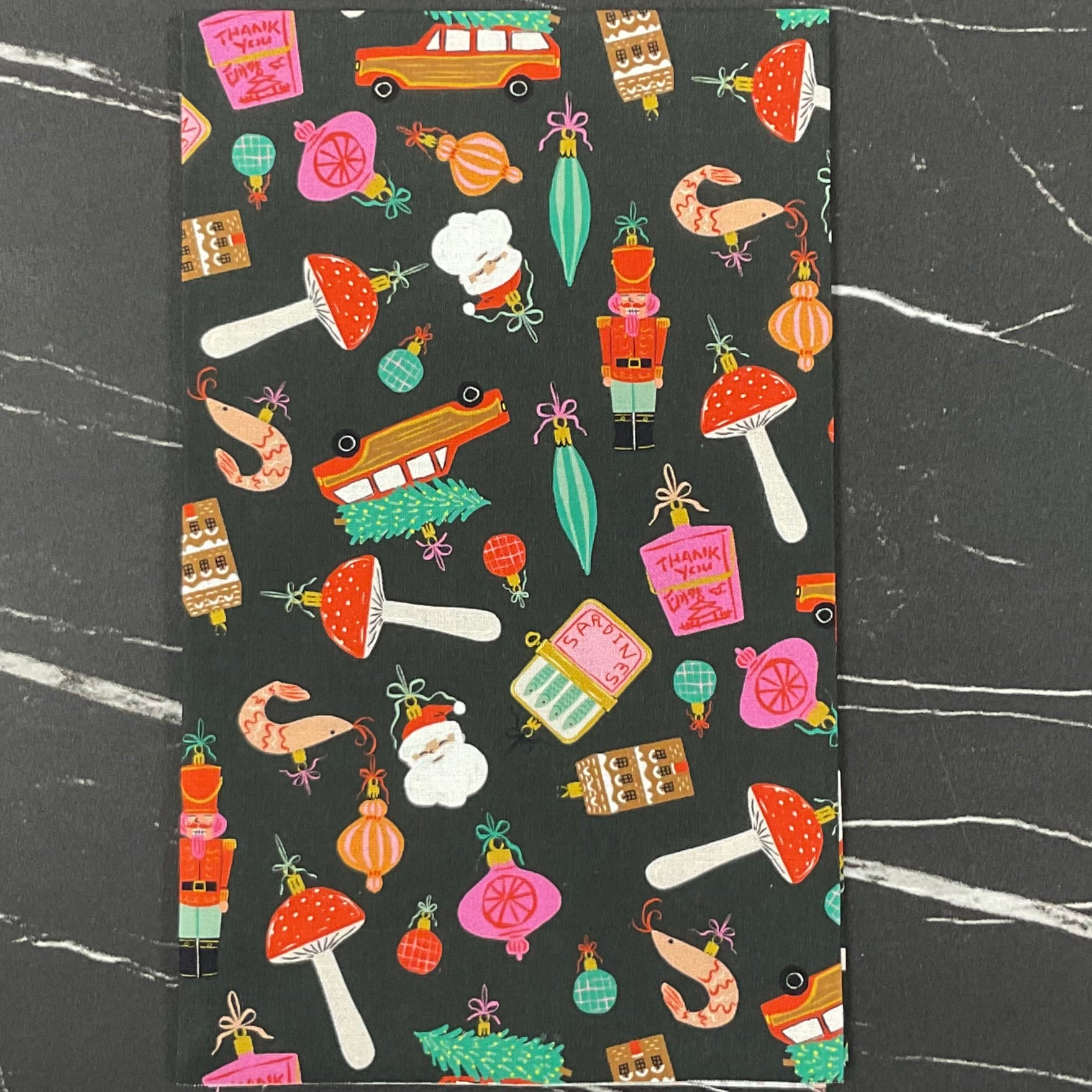 Holly Jolly by Dear Stella : Christmas Ornaments Slate STELLA-DFG3189