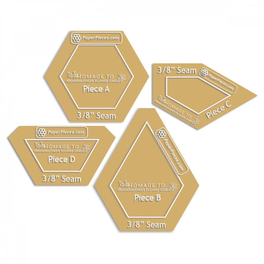 Homage to Grandmother's Flower Garden Templates # HOMAGETOGFG-038 - Special Order