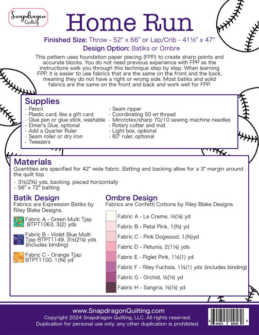 Home Run # SDQ-09589 - Special Order