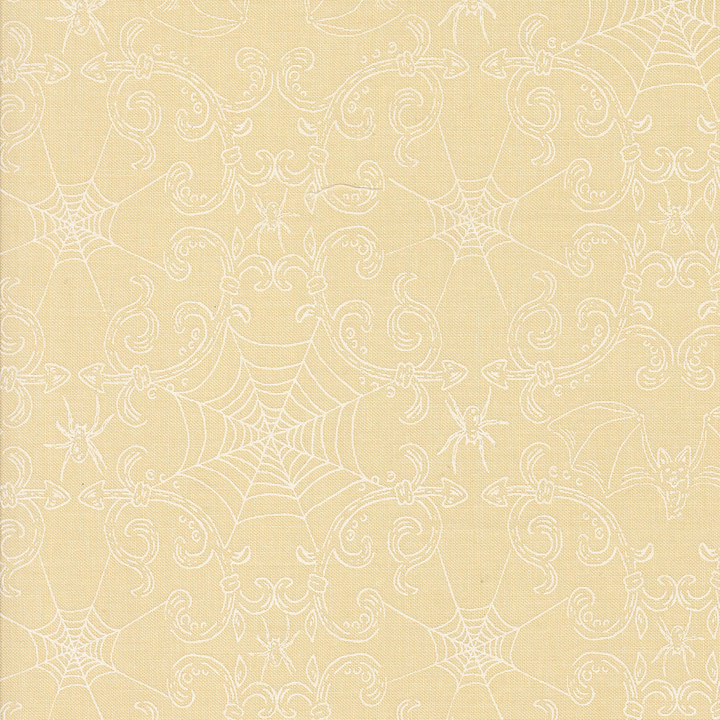 Home Sweet Haunt by Stacy Iest Hsu : Rod Iron Halloween Spider Webs Bone White 20917 21