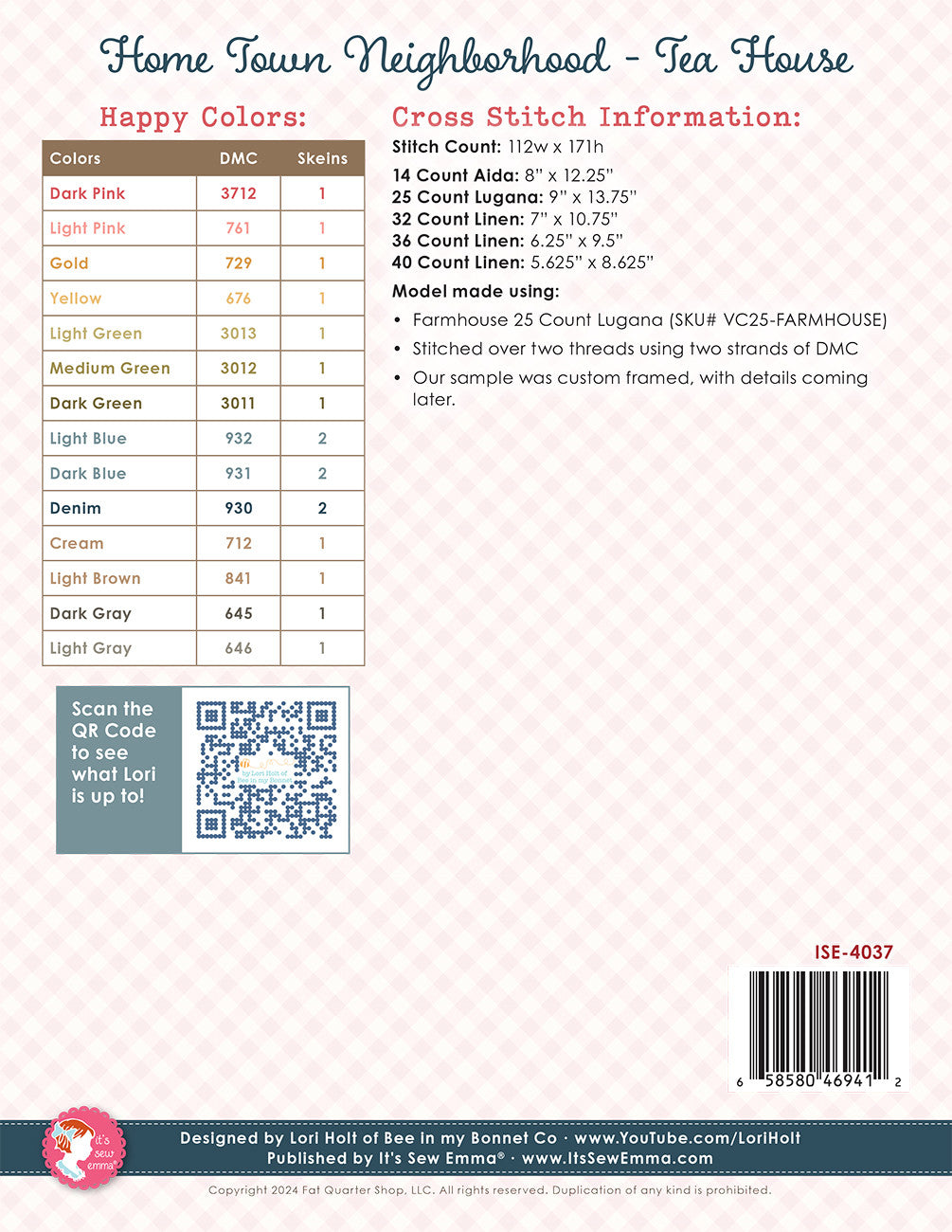 Home Town Neighborhood Tea House January 2024 # ISE-4037 - Special Order